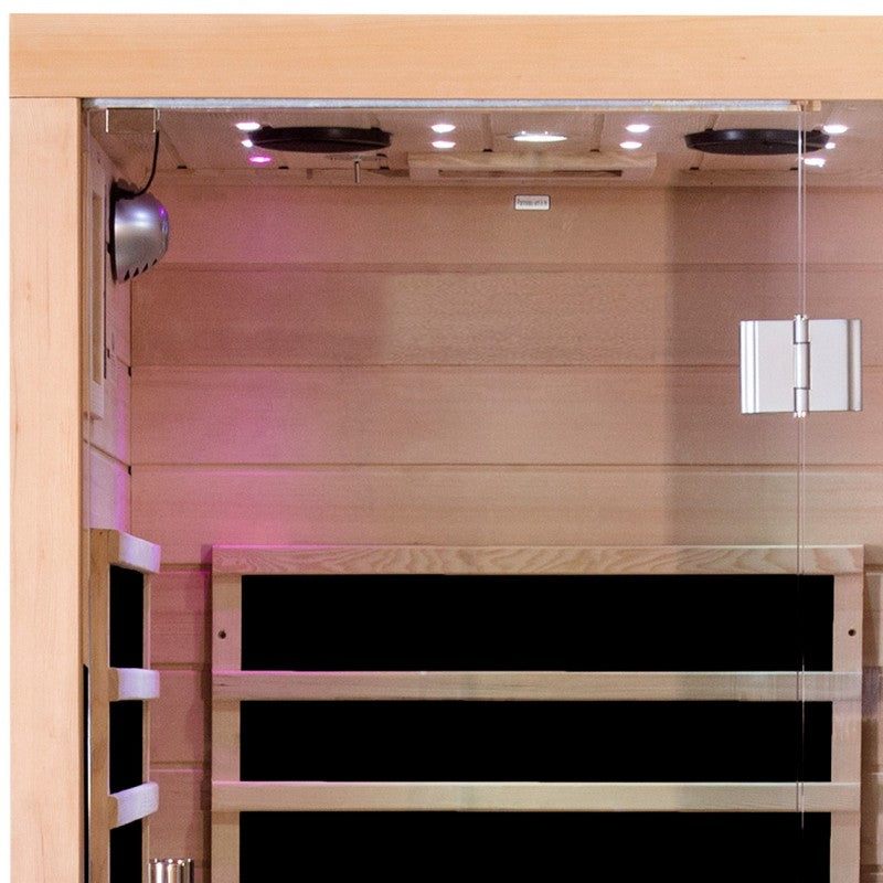 Sauna de infrarrojos con paneles de carbono LUXE 1670W 1 plaza - SNÖ