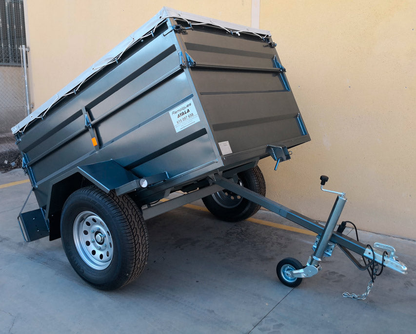 Remolque 4×4 basculante por inercia 2.200 x 1.300 x 600 + 350 – Mma 750 kg