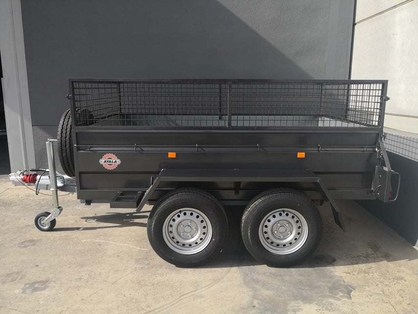 Remolque basculante hidráulico 2 ejes de 1.350 kg + ruedas 185 r14c