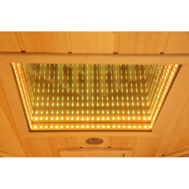 Sauna de infrarrojos con calentadores de carbón y espectro completo Vertical