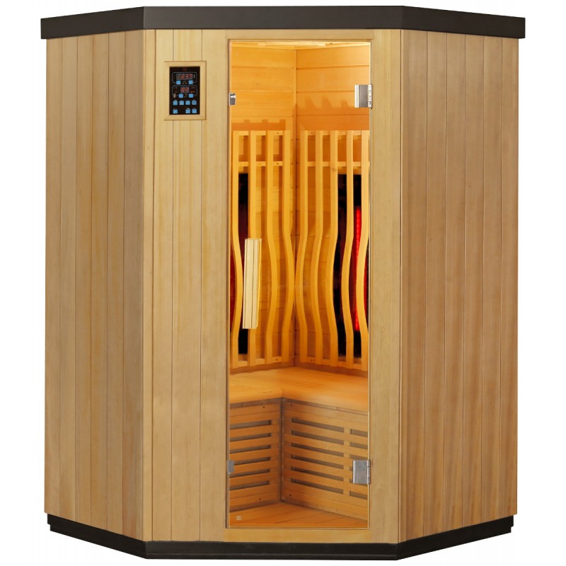 Sauna de infrarrojos con calentadores de carbón y espectro completo Vertical