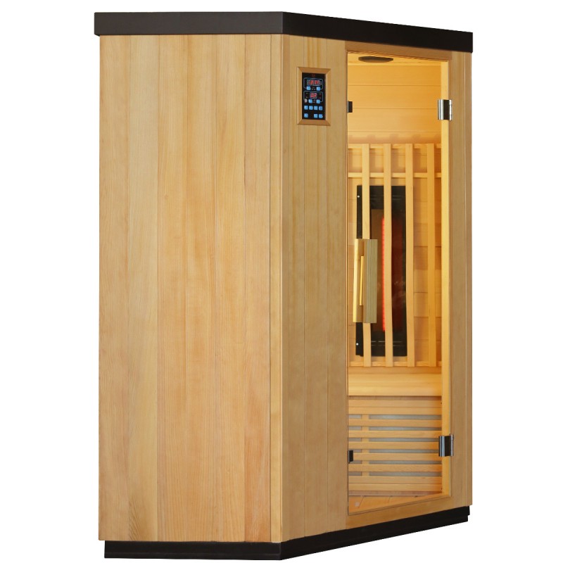 Sauna de infrarrojos con calentadores de carbón y espectro completo Vertical