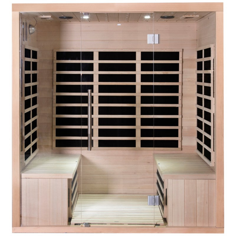 Sauna de infrarrojos con paneles de carbono 3200W LUXE 4 lugares - SNÖ