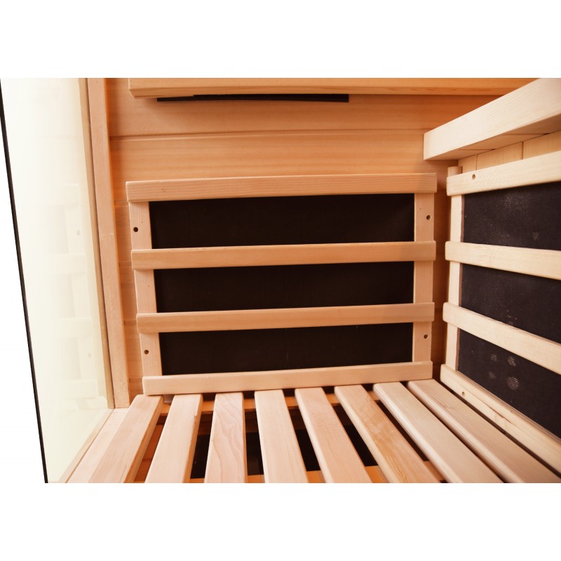 Sauna de infrarrojos con paneles de carbono LUXE 1670W 1 plaza - SNÖ