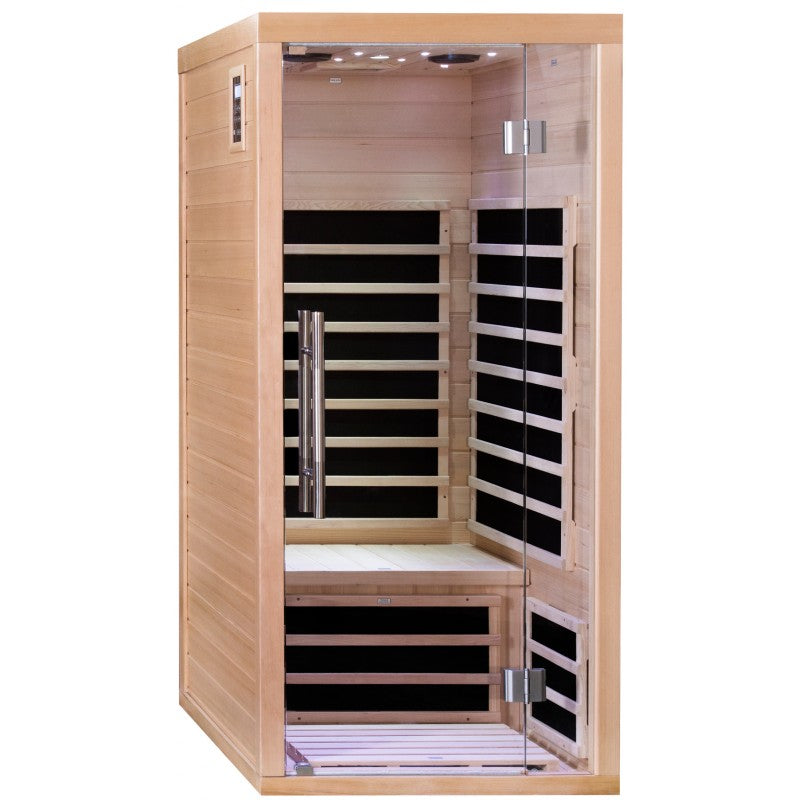 Sauna de infrarrojos con paneles de carbono LUXE 1670W 1 plaza - SNÖ