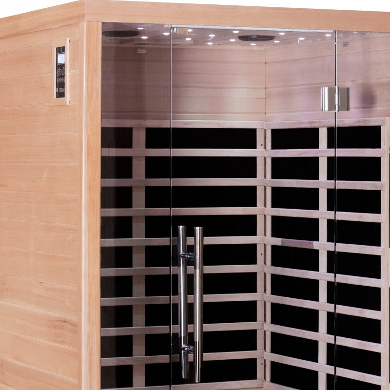 Sauna de infrarrojos con paneles de carbono LUXE 2160W 2 lugares - SNÖ