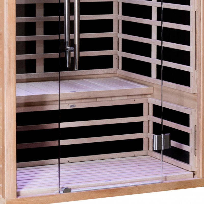 Sauna de infrarrojos con paneles de carbono LUXE 2160W 2 lugares - SNÖ