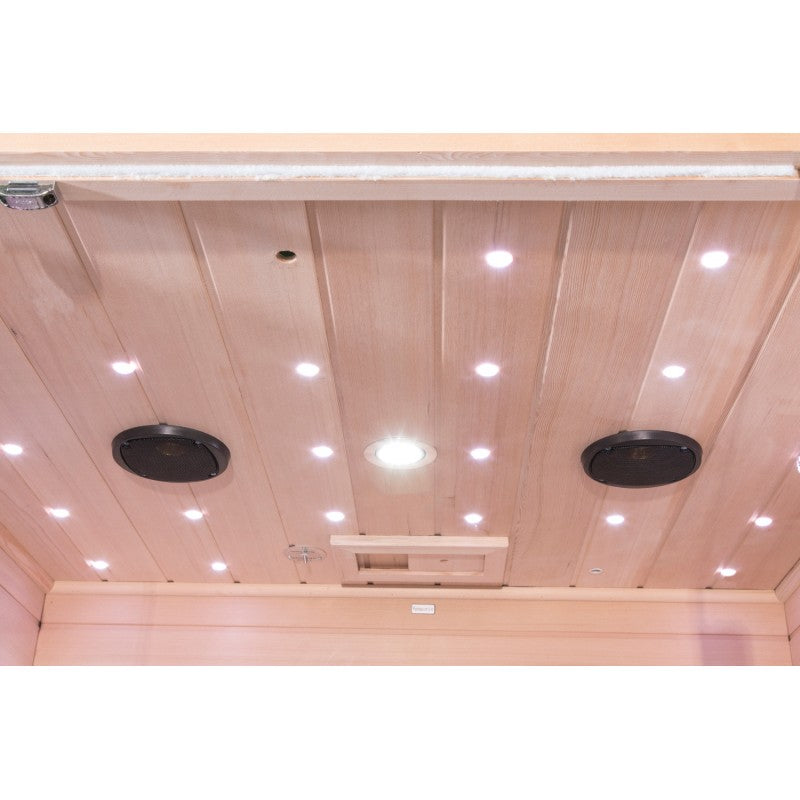 Sauna de infrarrojos con paneles de carbono LUXE 2160W 2 lugares - SNÖ