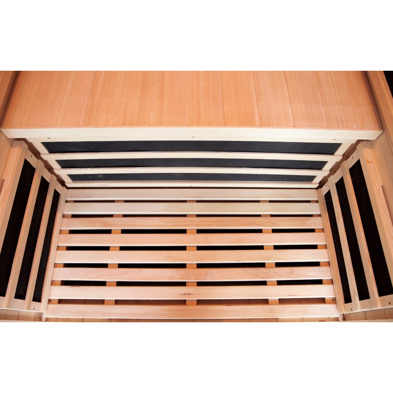 Sauna de infrarrojos con paneles de carbono LUXE 2160W 2 lugares - SNÖ