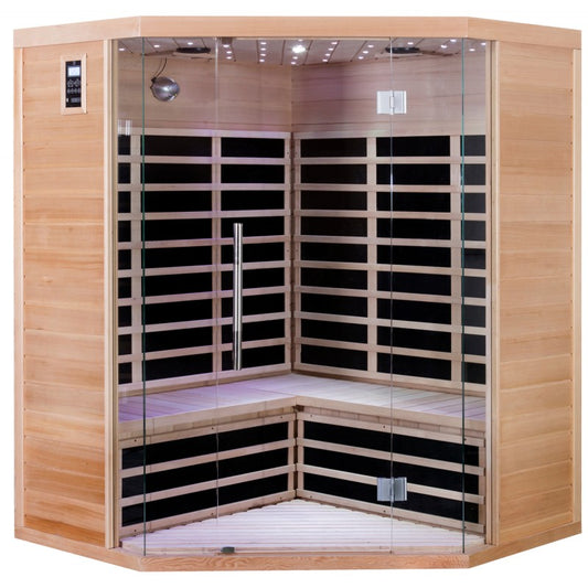 Sauna de infrarrojos con paneles de carbono LUXE 2850W 3-4 lugares - SNÖ