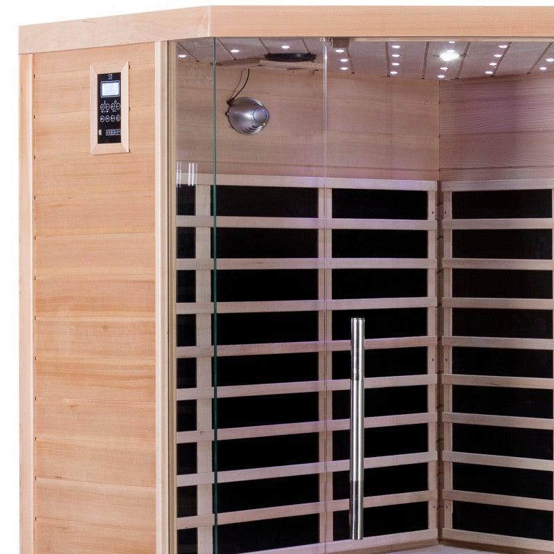 Sauna de infrarrojos con paneles de carbono LUXE 2850W 3-4 lugares - SNÖ