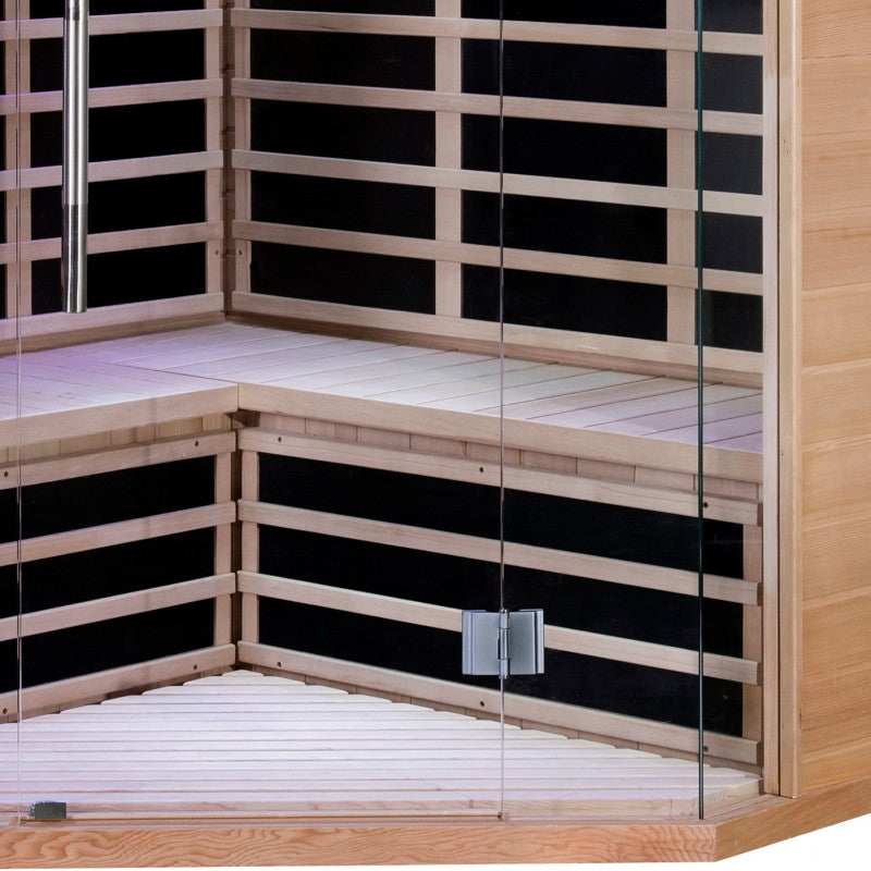 Sauna de infrarrojos con paneles de carbono LUXE 2850W 3-4 lugares - SNÖ