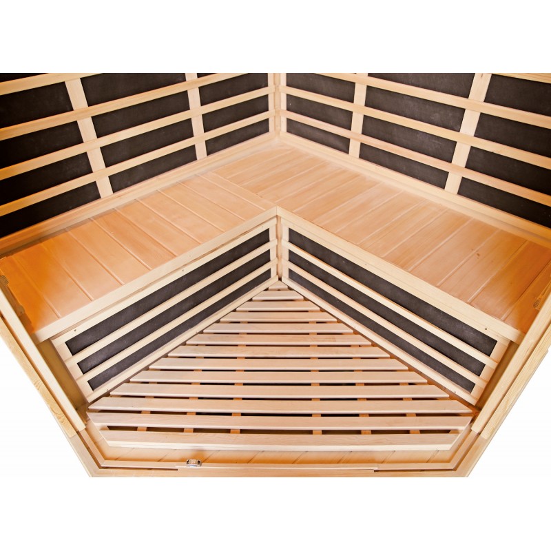 Sauna de infrarrojos con paneles de carbono LUXE 2850W 3-4 lugares - SNÖ