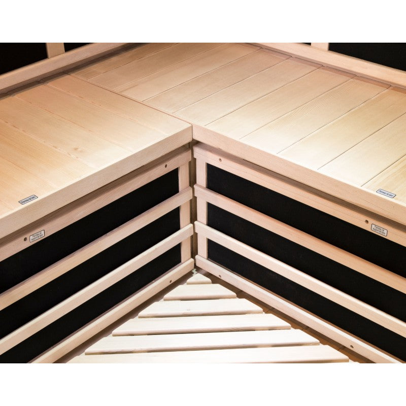 Sauna de infrarrojos con paneles de carbono LUXE 2850W 3-4 lugares - SNÖ