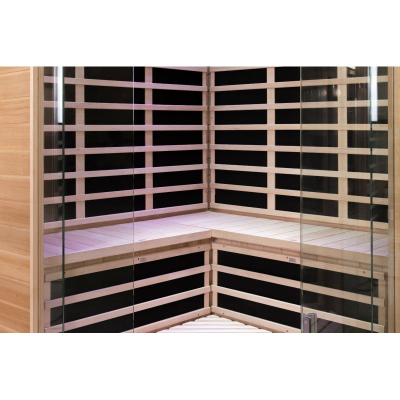 Sauna de infrarrojos con paneles de carbono LUXE 2850W 3-4 lugares - SNÖ